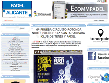 Tablet Screenshot of padel-alicante.com